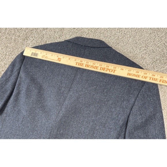 Brooks Brothers 1818 Madison Blazer Herringbone Lambswool Leather Button 42‎ - Picture 12 of 12